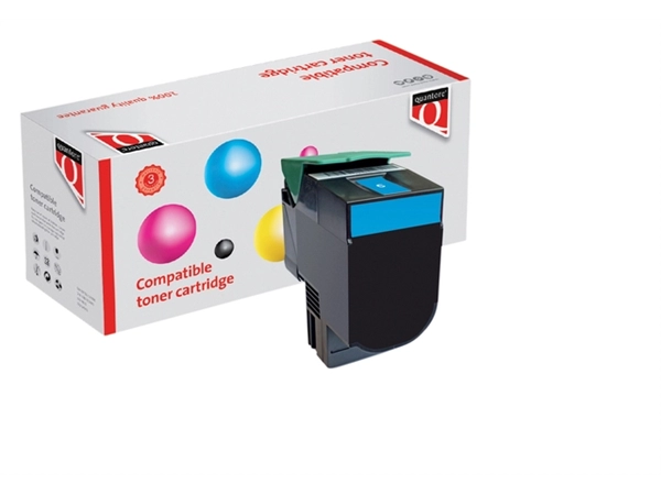 Een Tonercartridge Quantore alternatief tbv Lexmark C544X2CG blauw koop je bij VHK Kantoorartikelen