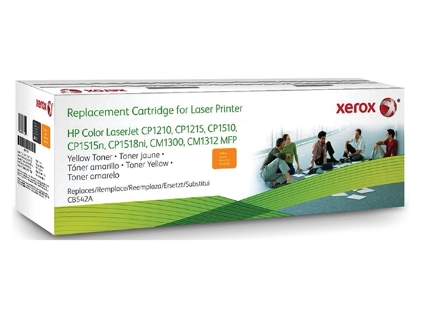 Een Tonercartridge Xerox alternatief tbv HP CB542A 125A geel koop je bij VHK Kantoorartikelen