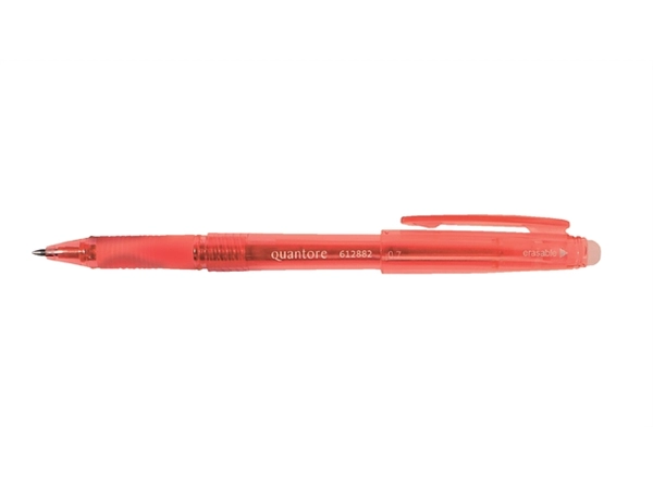 Een Gelschrijver Quantore erasable 0.7mm rood koop je bij Continu Kantoor