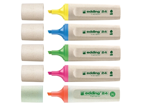 Een Markeerstift edding 24 Ecoline geel koop je bij VHK Kantoorartikelen