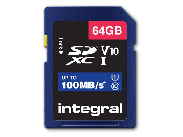 Een Geheugenkaart Integral SDXC V10 64GB koop je bij Hoekmankantoorartikelen.nl