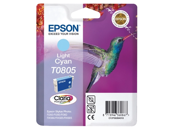 Een Inktcartridge Epson T0805 lichtblauw koop je bij VHK Kantoorartikelen