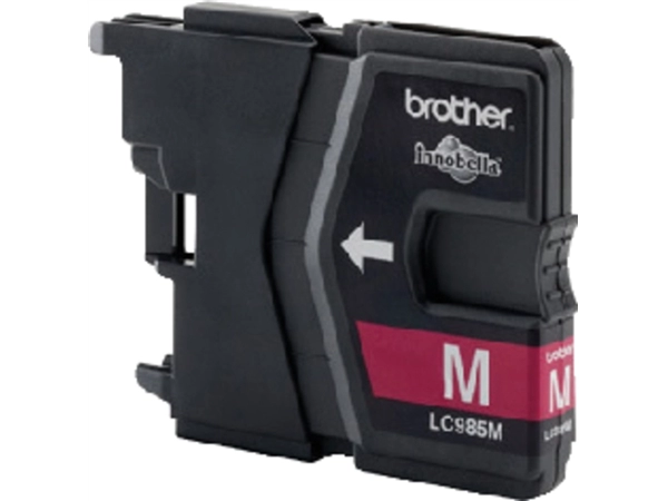 Een Inktcartridge Brother LC-985M rood koop je bij VHK Kantoorartikelen