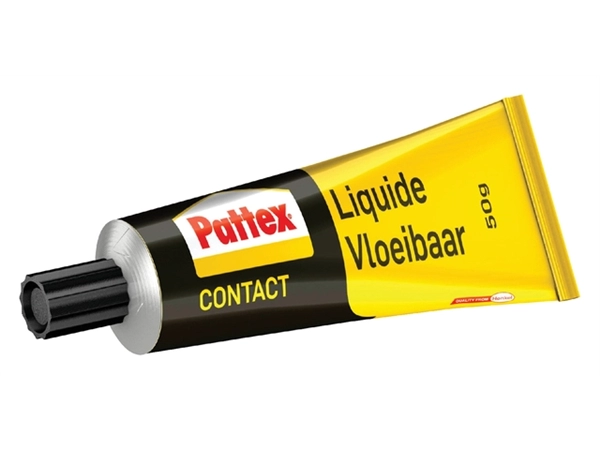 Een Contactlijm vloeibaar Pattex tube 50 gram op blister koop je bij Hoekmankantoorartikelen.nl