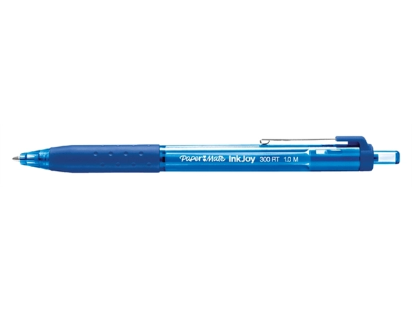 Een Balpen Paper Mate Inkjoy 300RT medium blauw koop je bij Continu Kantoor