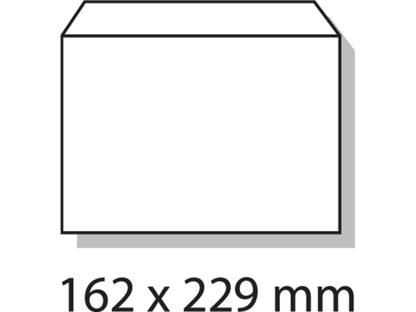 Een Envelop Quantore bank C5 162x229mm zelfklevend wit 25 stuks koop je bij Hoekmankantoorartikelen.nl