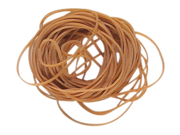 Een Elastiek Standard Rubber Bands 12 40x1.5mm 500gr 3300 stuks bruin koop je bij VHK Kantoorartikelen