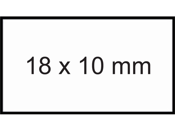 Een Prijsetiket 18x10mm Sato PB1 permanent wit 1000 stuks koop je bij Hoekmankantoorartikelen.nl