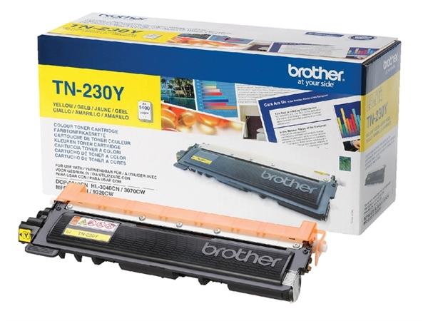 Een Toner Brother TN-230Y geel koop je bij Continu Kantoor