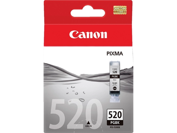 Een Inktcartridge Canon PGI-520 zwart koop je bij VHK Kantoorartikelen