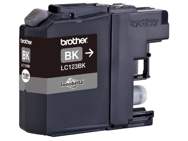 Een Inktcartridge Brother LC-123BK zwart koop je bij VHK Kantoorartikelen