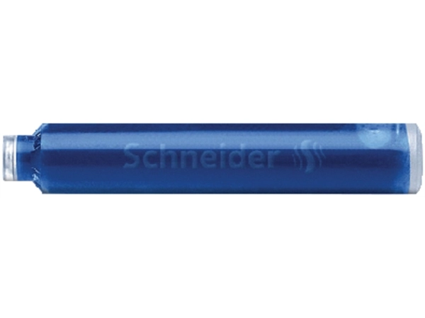 Een Inktpatroon Schneider din blauw doos à 6 stuks koop je bij VHK Kantoorartikelen