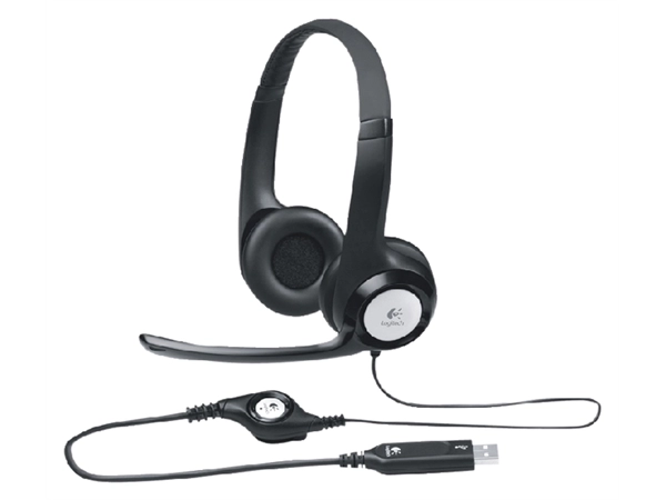 Een Headset Logitech H390 Over Ear zwart koop je bij VHK Kantoorartikelen