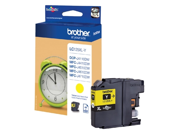 Een Inktcartridge Brother LC-125XLY geel koop je bij Continu Kantoor