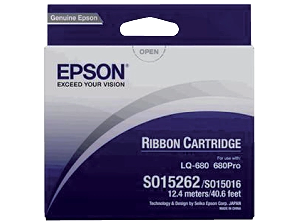 Een Lint Epson S015262 voor LQ-670 nylon zwart koop je bij Continu Kantoor