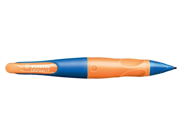 Een Vulpotlood STABILO Easyergo HB 1.4mm linkshandig ultramarine/neon oranje blister à 1 stuk koop je bij VHK Kantoorartikelen