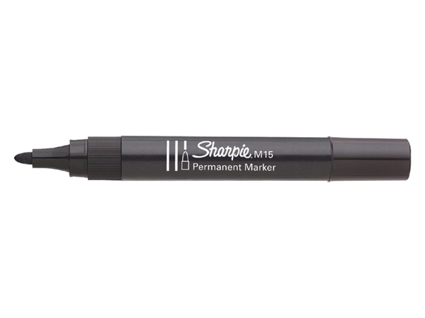 Een Viltstift Sharpie rond M15 1.8mm zwart koop je bij Continu Kantoor