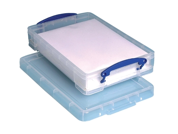 Een Opbergbox Really Useful 4 liter 395x255x85mm koop je bij Continu Kantoor