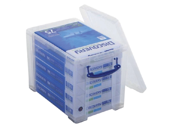 Een Opbergbox Really Useful 19 liter 395x255x290mm koop je bij Continu Kantoor