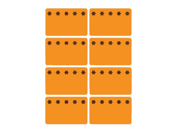 Een Etiket HERMA 3774 26x40mm diepvries oranje 48stuks koop je bij VHK Kantoorartikelen