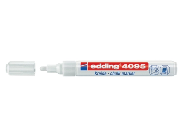 Een Krijtstift edding 4095 rond 2-3mm wit koop je bij Hoekmankantoorartikelen.nl