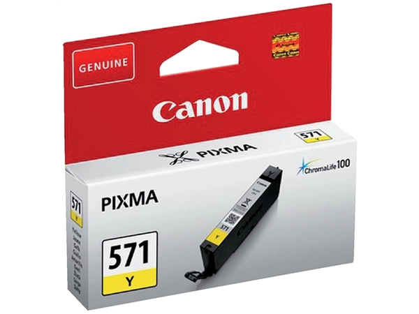 Een Inktcartridge Canon CLI-571 geel koop je bij VHK Kantoorartikelen