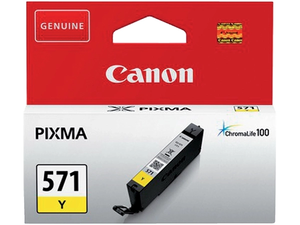 Een Inktcartridge Canon CLI-571 geel koop je bij Continu Kantoor