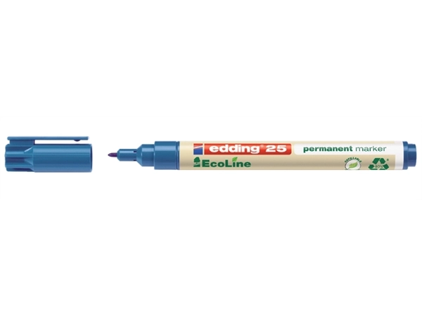 Een Viltstift edding 25 Ecoline rond 1mm blauw koop je bij VHK Kantoorartikelen