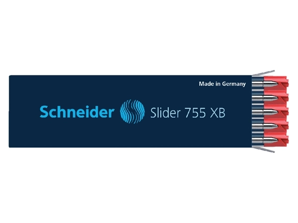 Een Balpenvulling Schneider 755 Slider Jumbo extra breed rood koop je bij Continu Kantoor