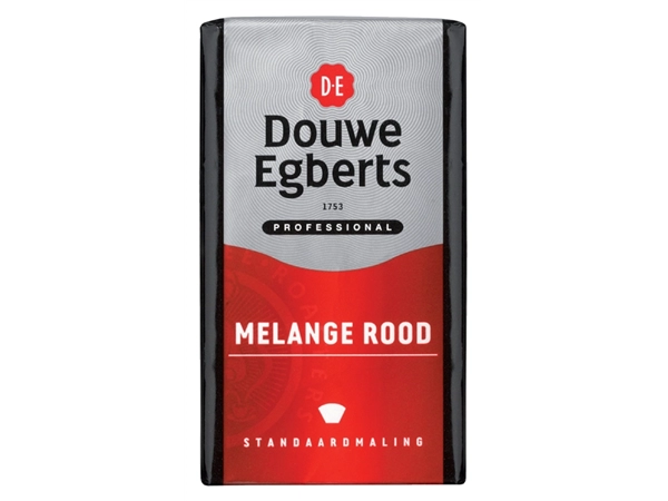 Een Koffie Douwe Egberts snelfiltermaling Melange Rood 250gr koop je bij Continu Kantoor