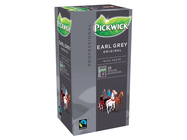 Een Thee Pickwick Fair Trade earl grey 25x2gr koop je bij Continu Kantoor