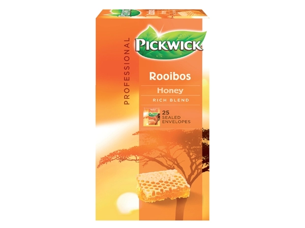 Een Thee Pickwick rooibos honey 25x1.5gr koop je bij Continu Kantoor