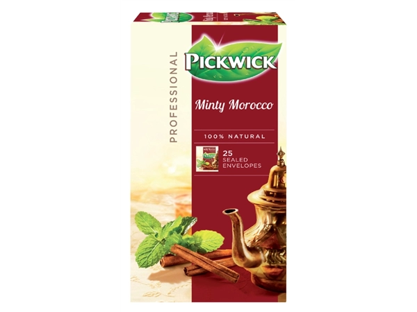 Een Thee Pickwick minty Morocco 2gr 25 stuks koop je bij Continu Kantoor