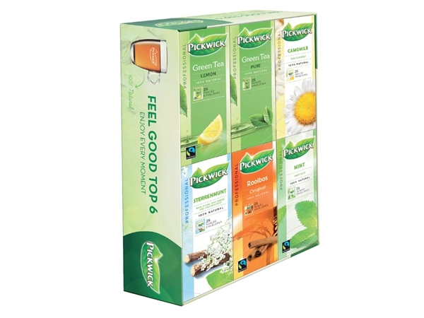 Een Thee Pickwick multipack original 6x25st feel good koop je bij Continu Kantoor