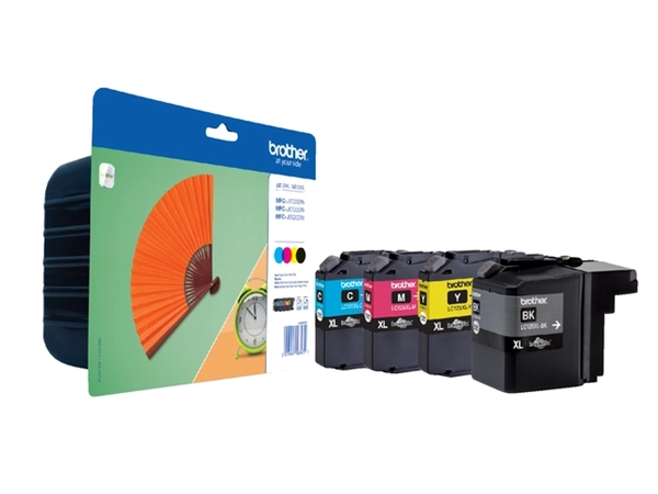 Een Inktcartridge Brother LC-129XLVALBP zwart + 3 kleuren koop je bij Continu Kantoor