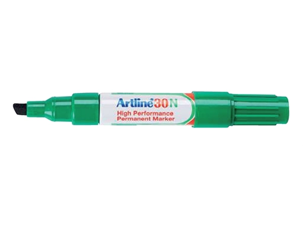 Een Viltstift Artline 30 schuin 2-5mm groen koop je bij VHK Kantoorartikelen