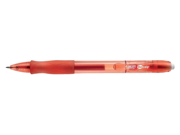 Een Gelschrijver Bic Gel-ocity medium rood koop je bij Continu Kantoor