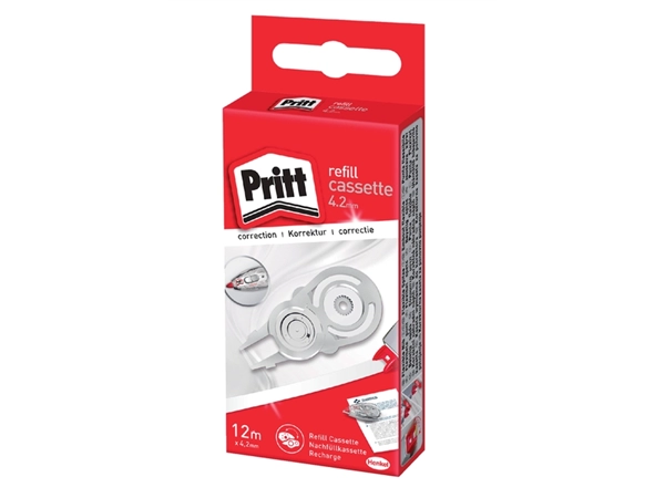 Een Correctierollervulling Pritt navul cassette Flex 4.2mmx12m koop je bij Hoekmankantoorartikelen.nl