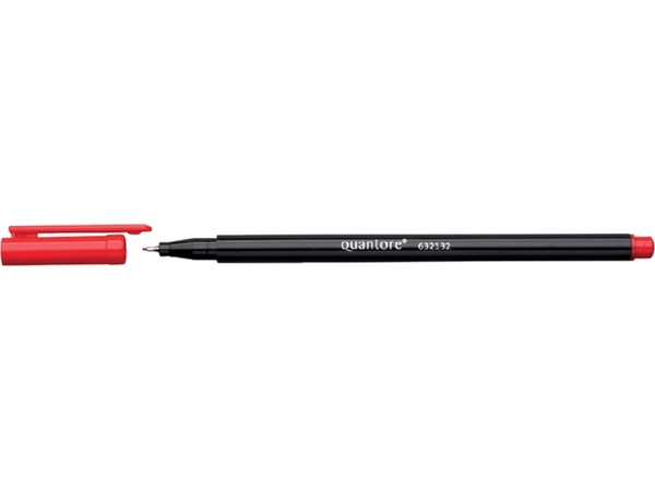 Een Fineliner Quantore rood 0.4mm koop je bij Continu Kantoor