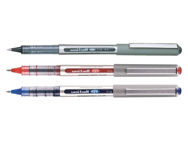 Een Rollerpen Uni-ball Eye 157R fijn rood koop je bij Continu Kantoor