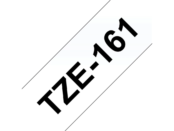 Een Labeltape Brother P-touch TZe-161 standaard 36mm zwart op transparant koop je bij Continu Kantoor