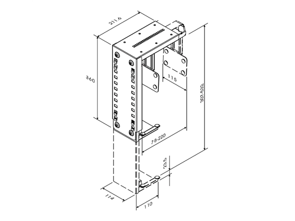 Een CPU houder Neomounts D100 30kg zilver koop je bij Continu Kantoor