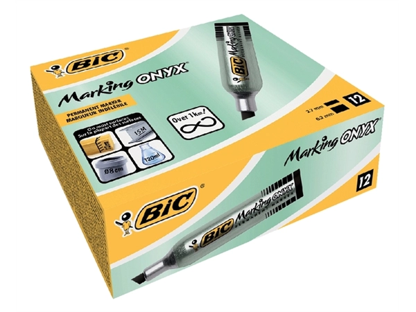 Een Viltstift Bic 1481 onyx schuin M zwart koop je bij VHK Kantoorartikelen