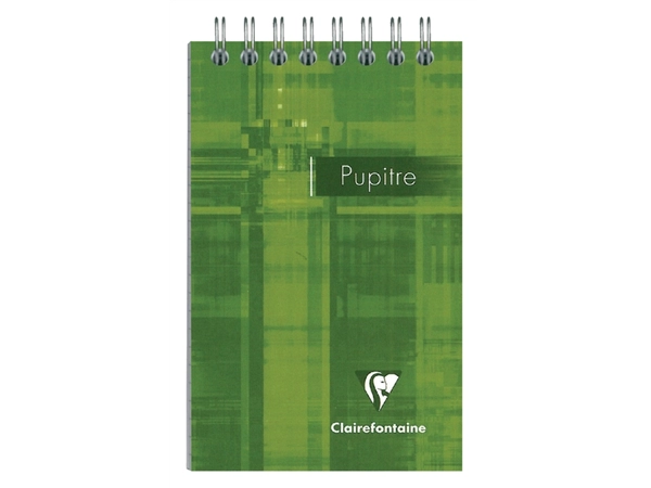 Een Notitieboek Clairefontaine Puptire 75x120mm spiraal lijn koop je bij VHK Kantoorartikelen