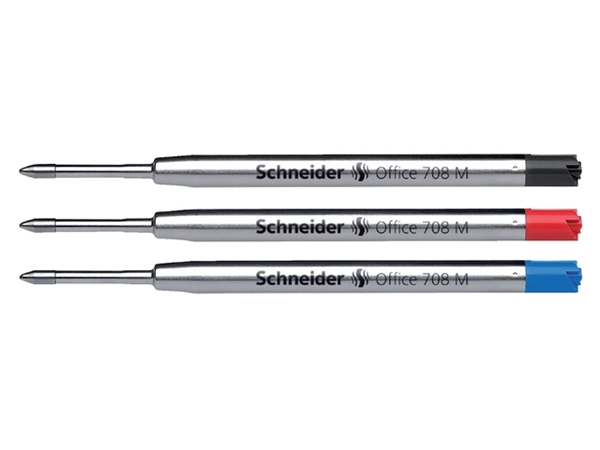 Een Balpenvulling Schneider 7081 Jumbo tbv Parker medium zwart koop je bij Hoekmankantoorartikelen.nl