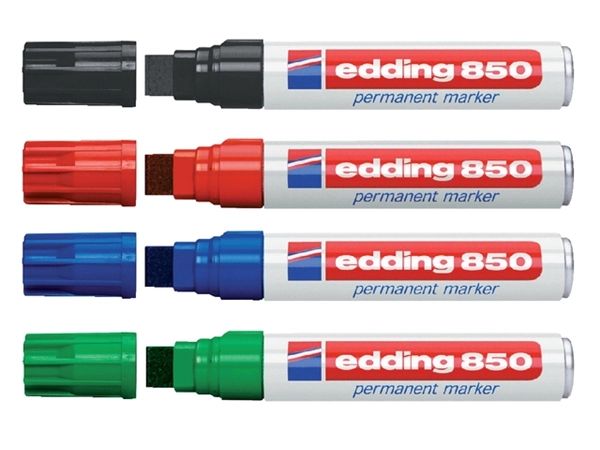 Een Viltstift edding 850 blok 5-16mm zwart koop je bij VHK Kantoorartikelen