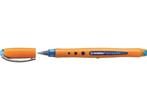 Een Rollerpen STABILO worker 2018/41 medium blauw koop je bij Continu Kantoor