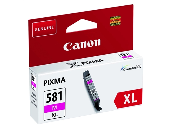 Een Inktcartridge Canon CLI-581XL rood koop je bij VHK Kantoorartikelen