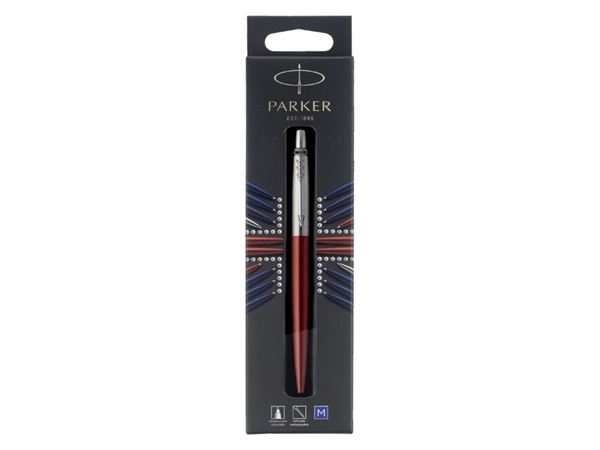 Een Balpen Parker Jotter Kensington red CT medium blister à 1 stuk koop je bij Continu Kantoor