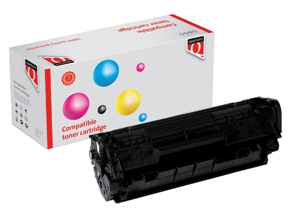 Een Tonercartridge Quantore alternatief tbv HP Q2612A 12A zwart koop je bij Continu Kantoor